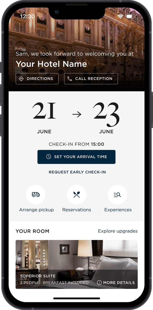 Personalized Welcome & Check-in